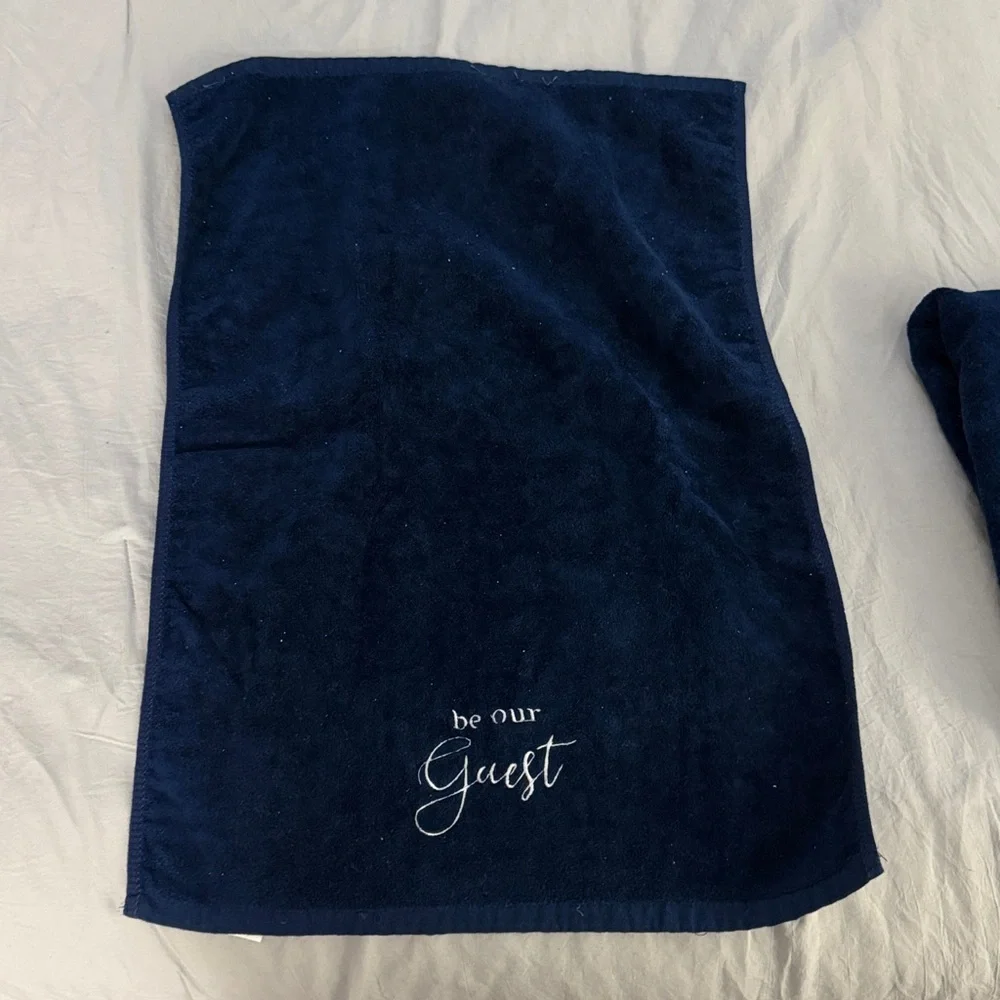 Navy Blue Guest Towels
